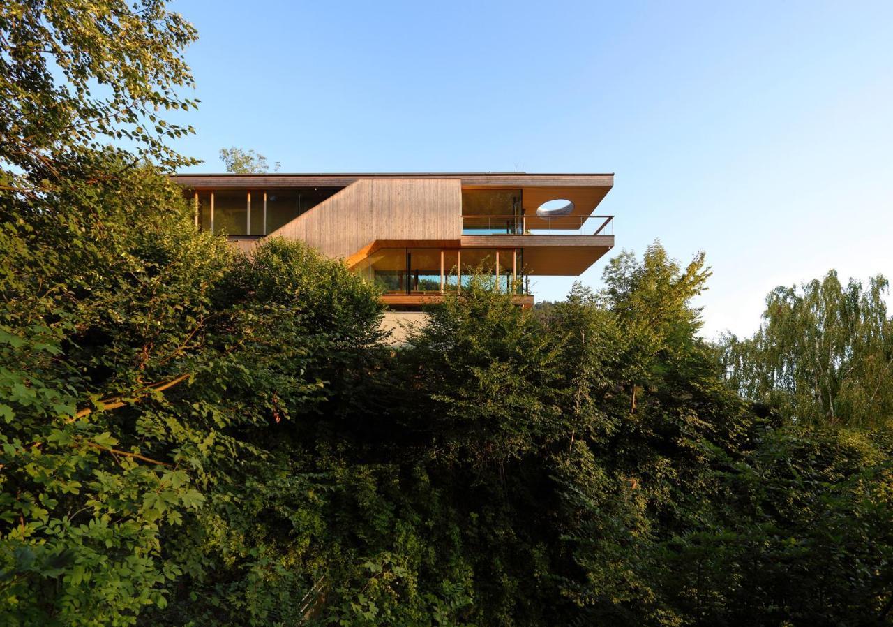 Ferienwohnung Haus am Felsen, Ferien in Vorarlberger Architektur Bregenz Exterior foto